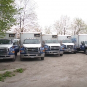 sproule roofing service truck fleet